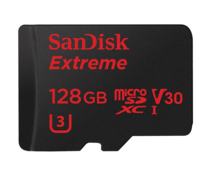 Karta pamięci Sandisk 128GB microSDXC Extreme 100MB/s A1 C10 V30 UHS-I